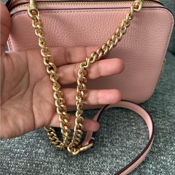 Coach Pink Leather Cosmetic Graphic Top-Handle Crossbody - Picture 5 of 8